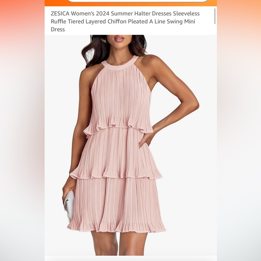 Ruffled Tiered Chiffon Dress